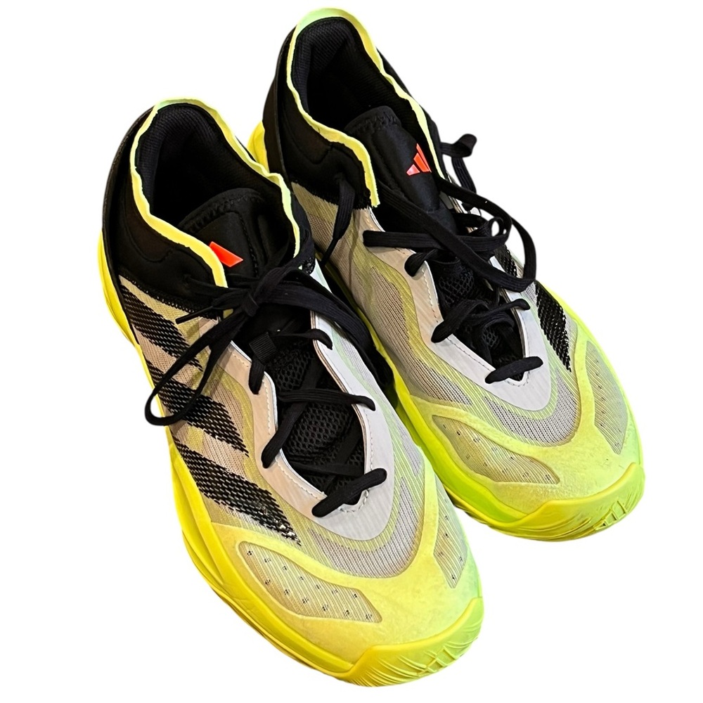 Adidas Men's Black and Neon Yellow Adizero Select 2.0, Size 12